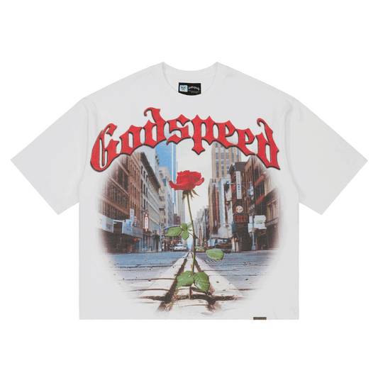 GodSpeed Concrete Rose T-Shirt White