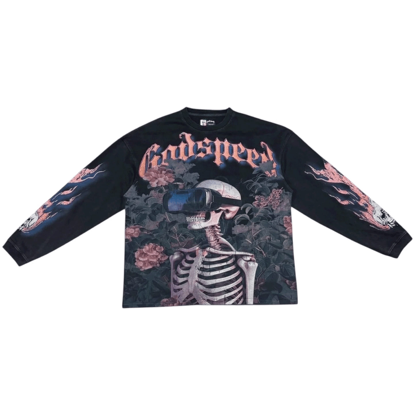 GodSpeed Vision Flowers VVS LS Black Wash