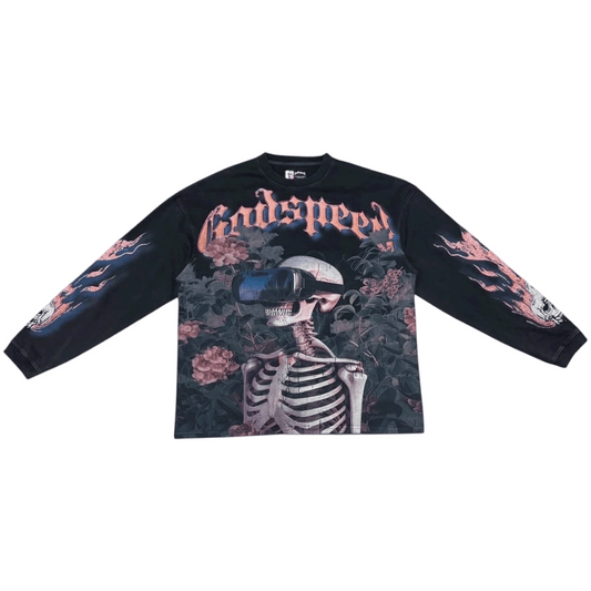 GodSpeed Vision Flowers VVS LS Black Wash