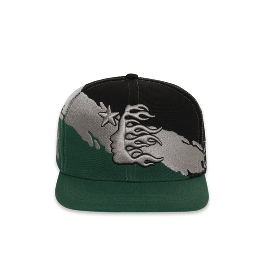 Hellstar Paintbrush Snapback Hat Black/Green