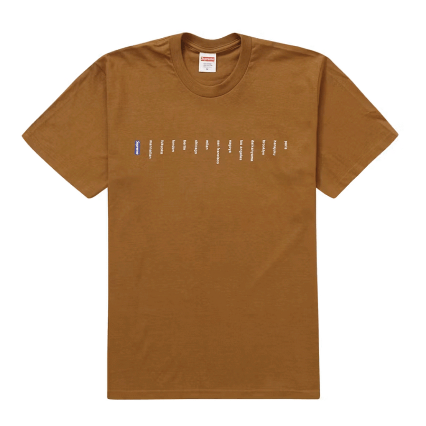 Supreme Location Tee Light Brown