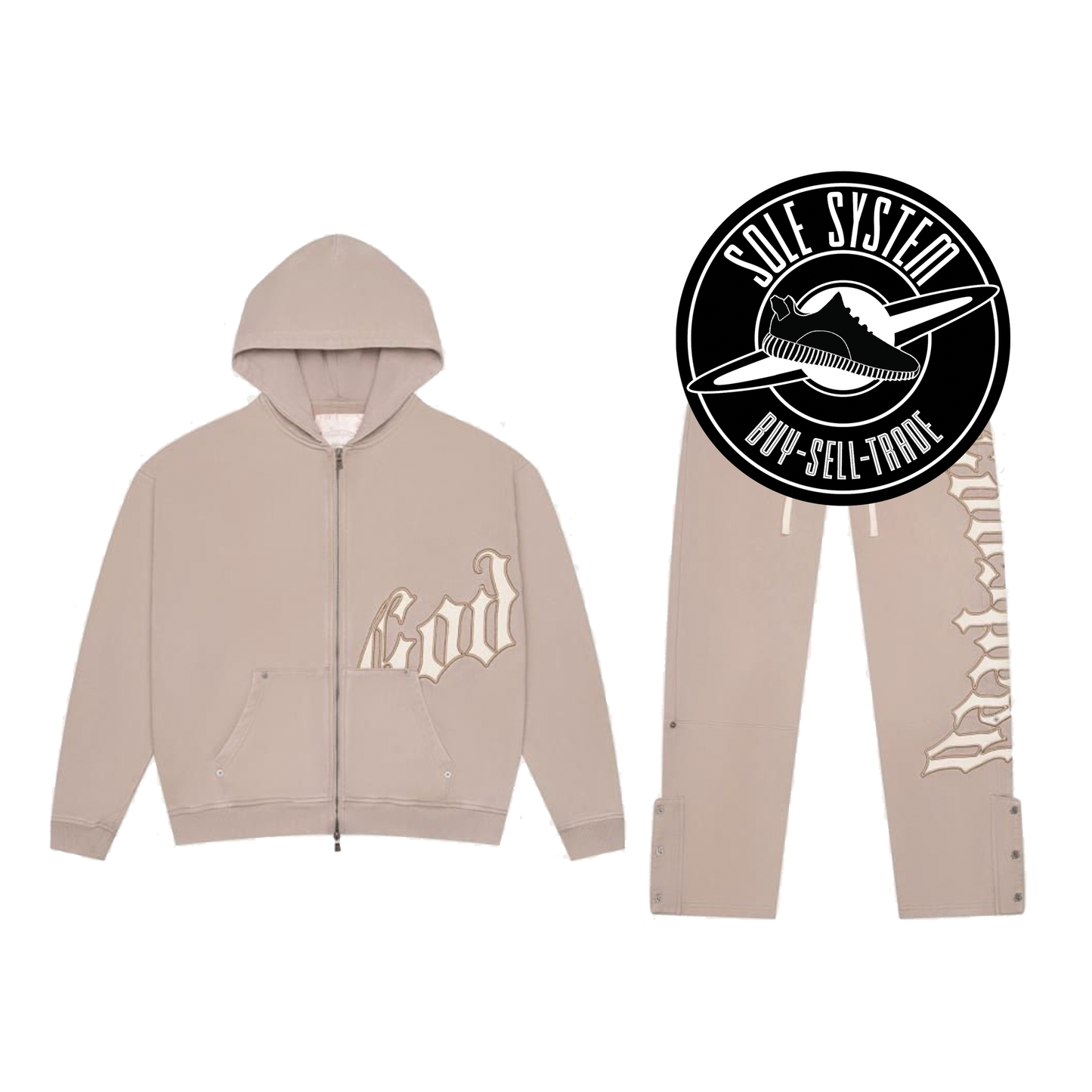 GodSpeed OG Logo V2 Sweatsuit Tan