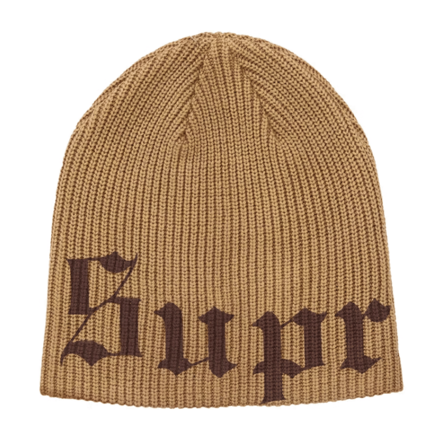 Supreme Old English Printed Beanie Brown