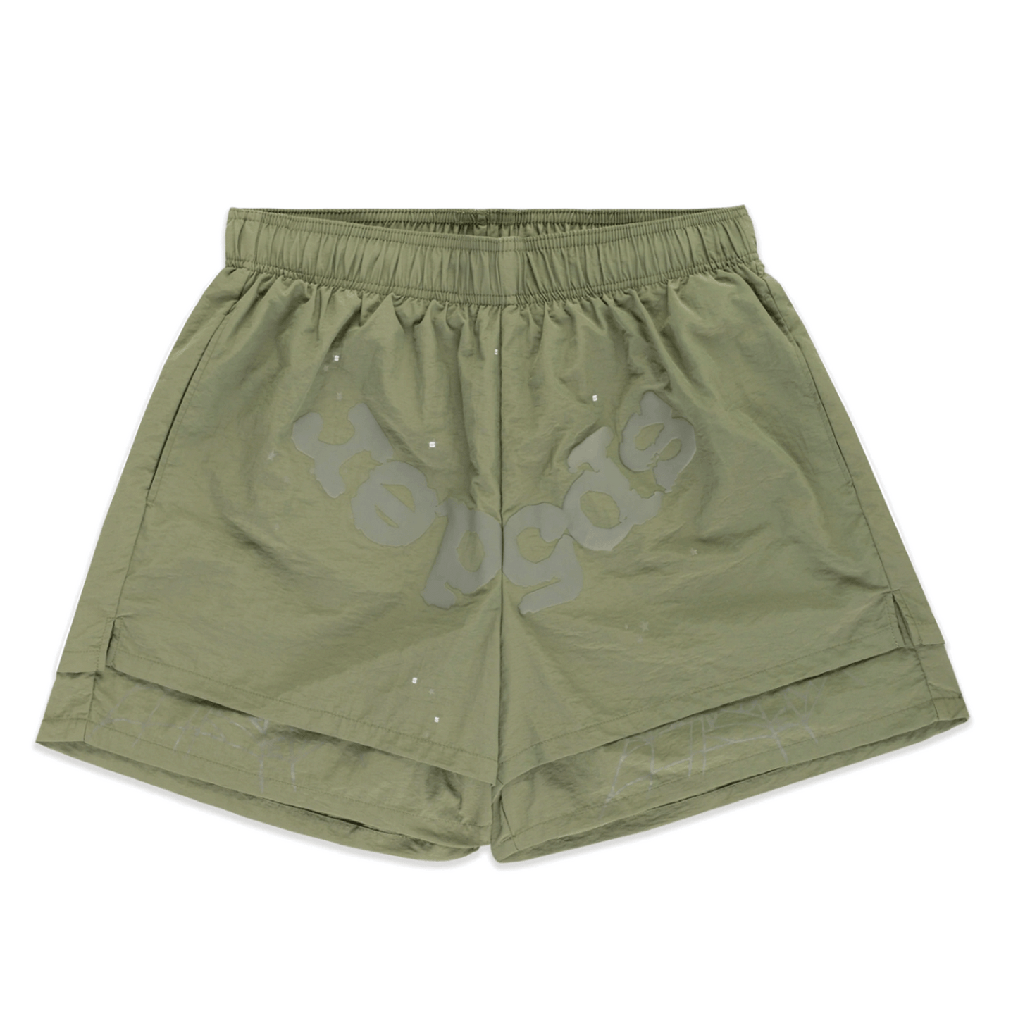 Web Double Layer Shorts Sage Green