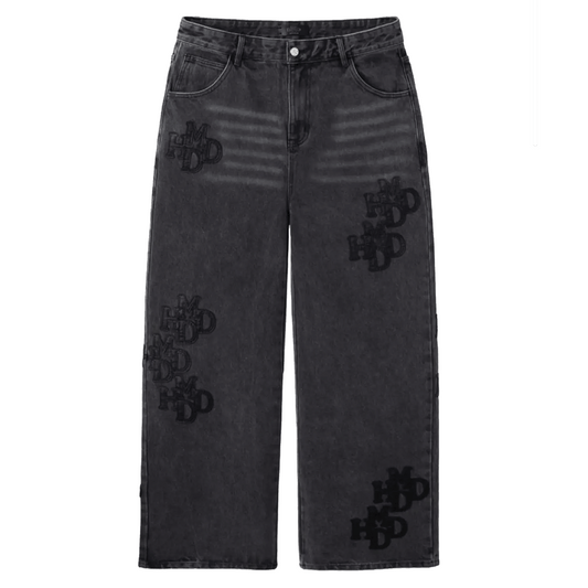 HMDD Double Black Patch Pant