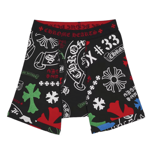 Chrome Hearts Classic Rib Boxer Brief Black/Multicolor