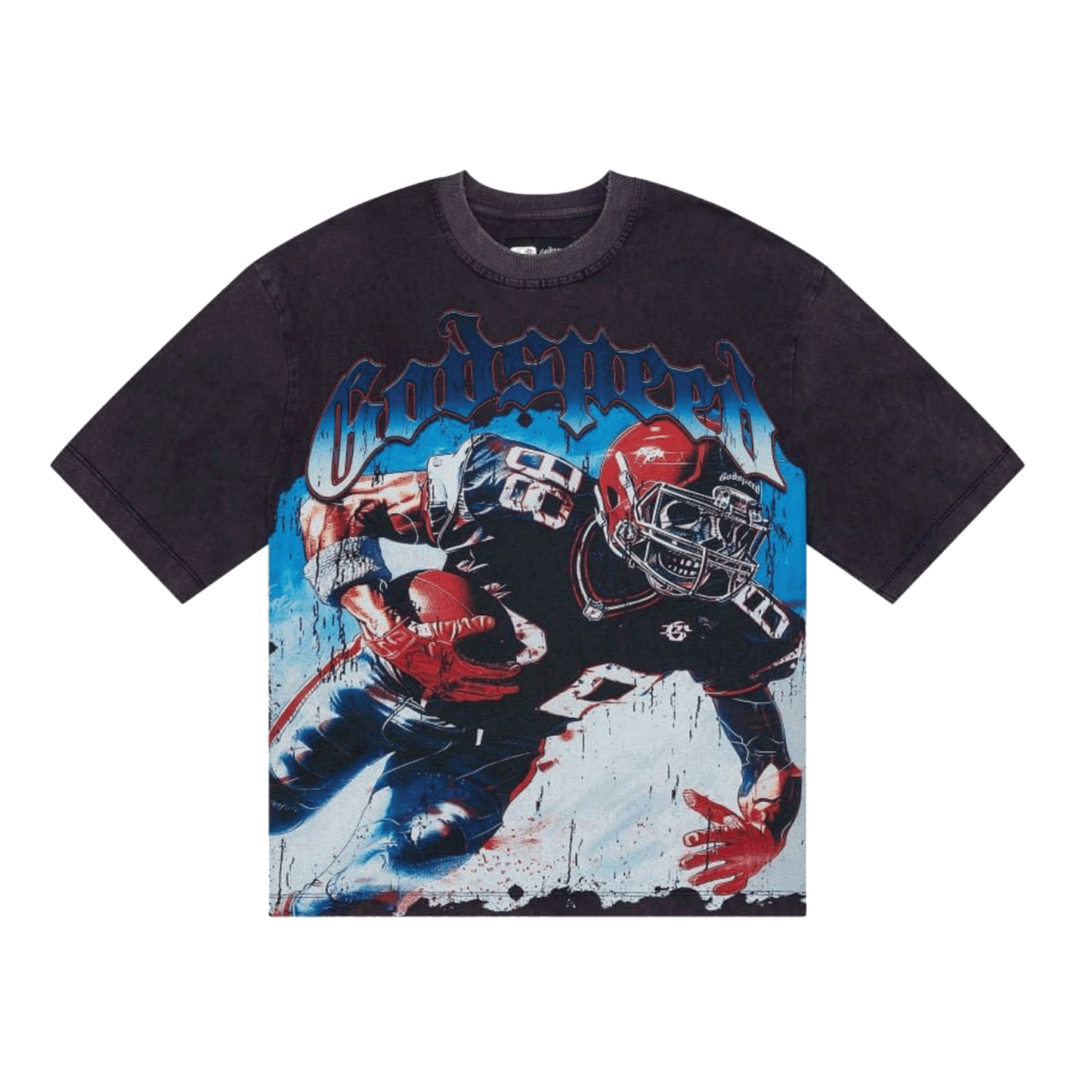 GodSpeed Endzone T-Shirt Navy Wash