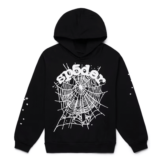 Sp5der OG Web Hoodie Black