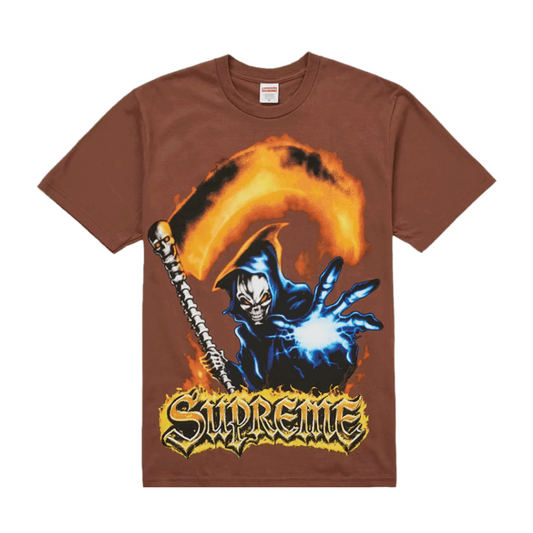 Supreme Grim Reaper Tee Brown