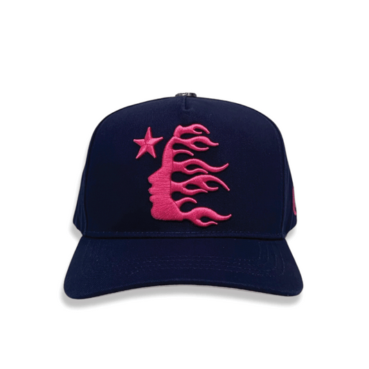 Hellstar OG Logo Snapback Hat Navy