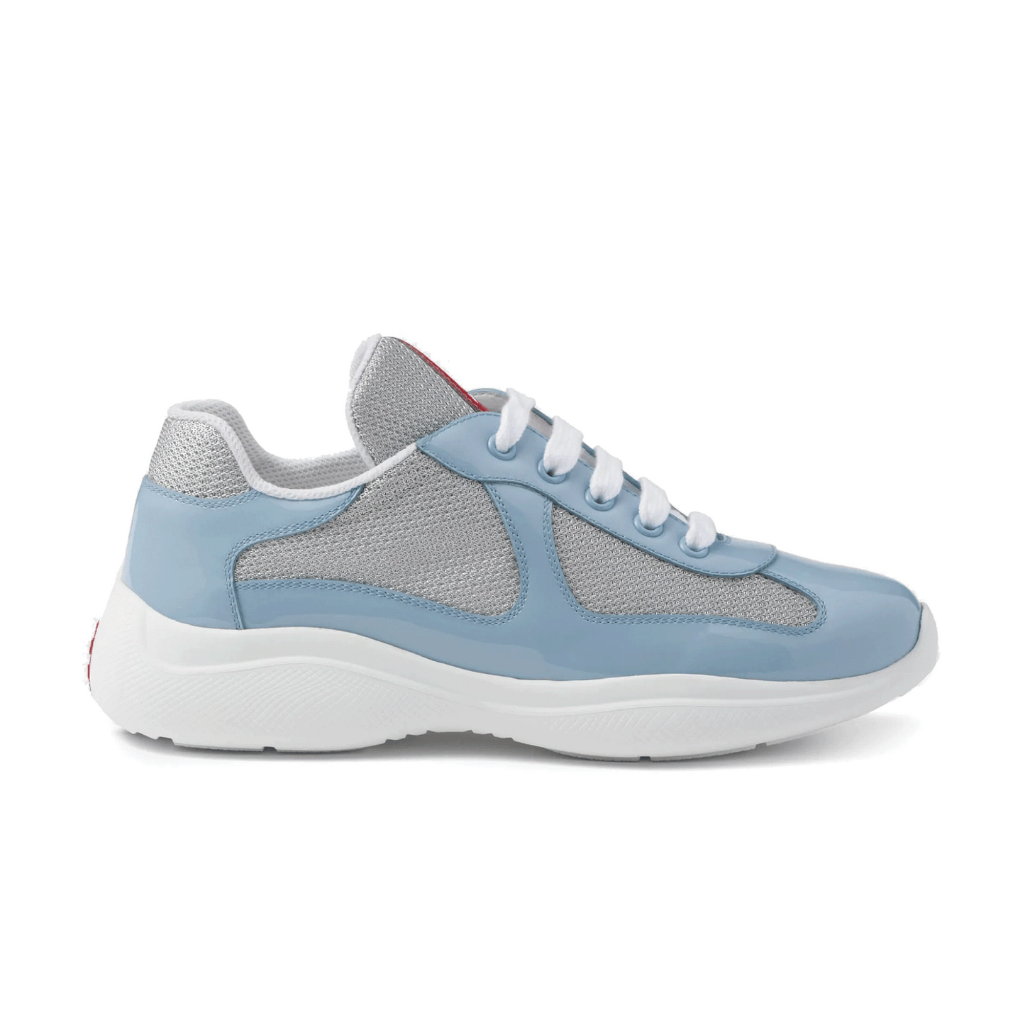 Prada America's Cup Patent Celeste Silver