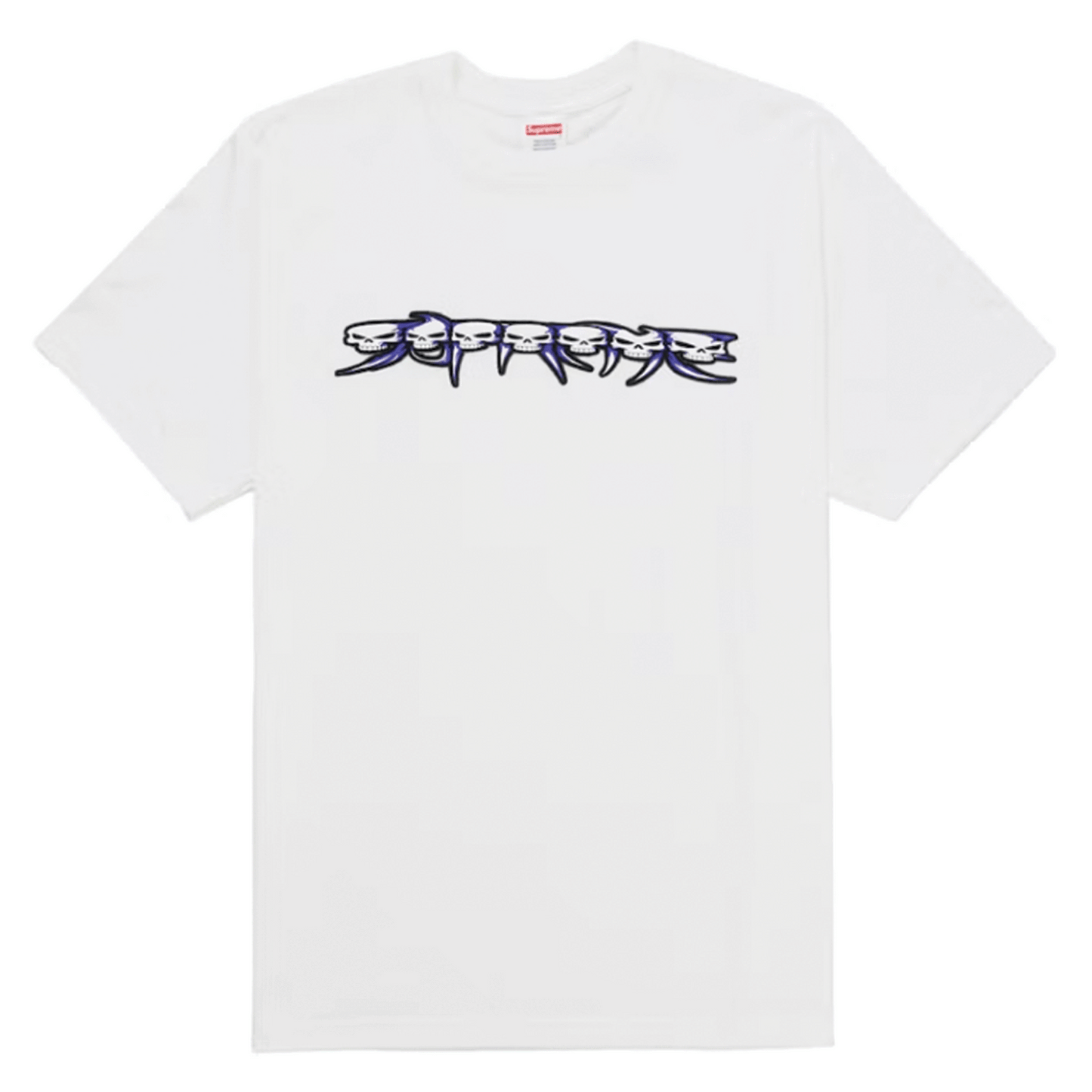Supreme Skulls Spellout Tee White