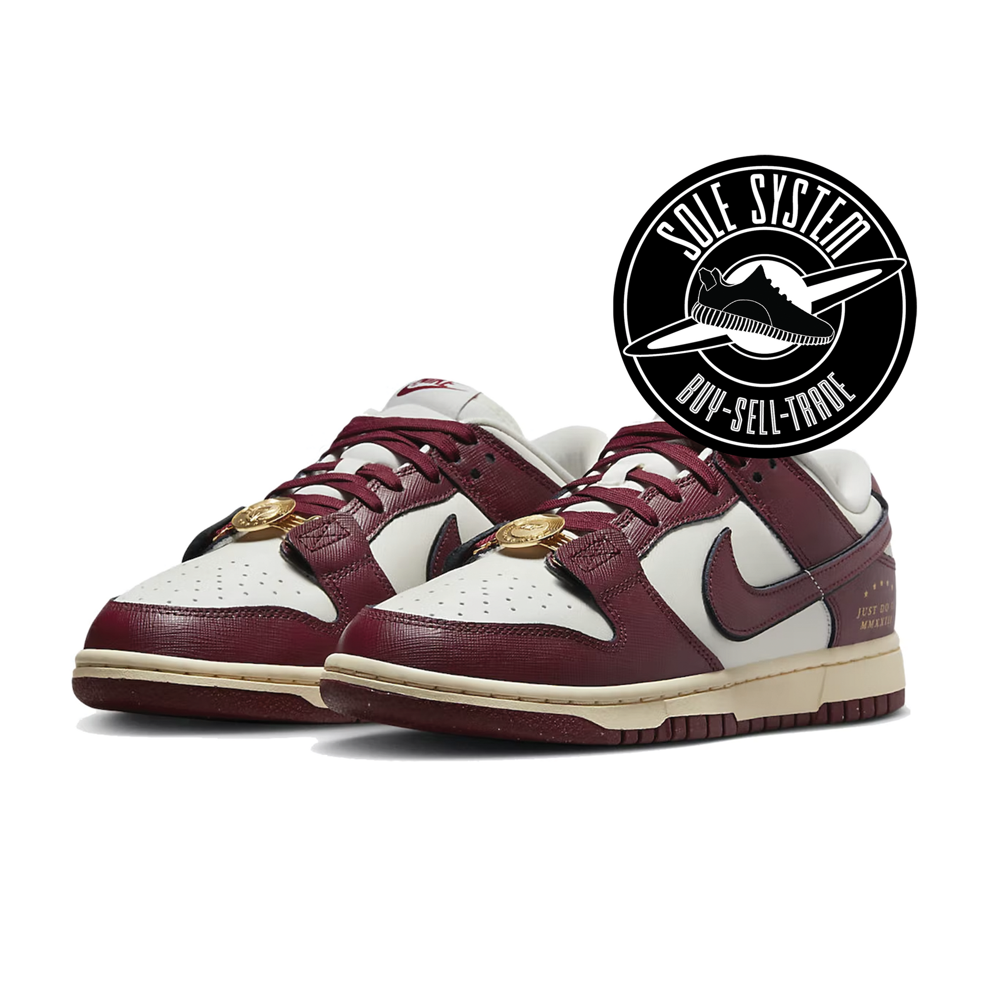 Nike Dunk Low SE Just Do It Sail Team Red (W) - Sole System