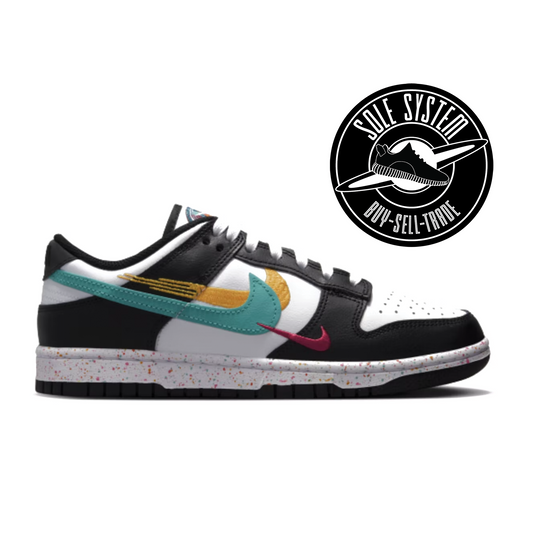 Nike Dunk Low Multiple Swooshes White Washed Teal (W)