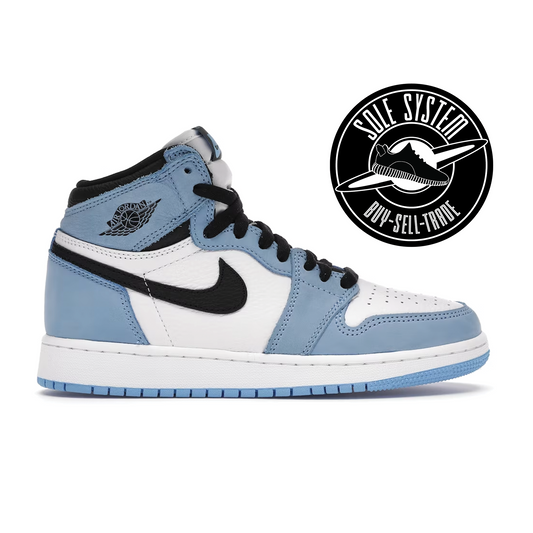 Jordan 1 Retro High White University Blue Black (GS)