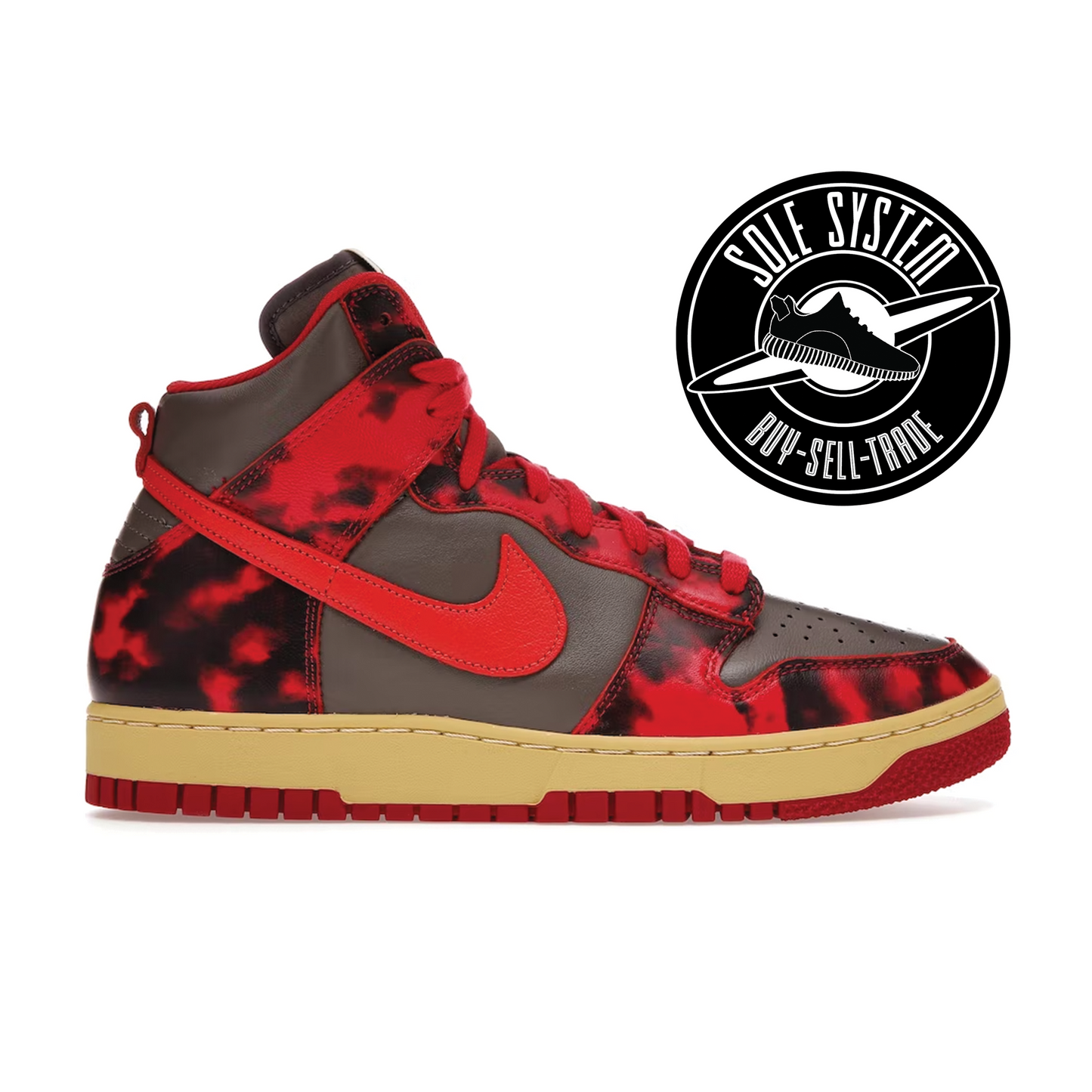 Nike Dunk High 1985 Red Acid Wash