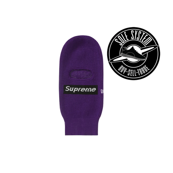 Supreme New Era Box Logo Balaclava (FW22) Dark Purple - Sole