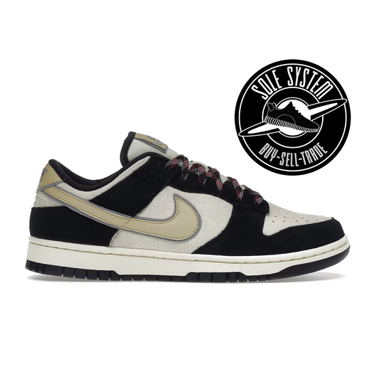 Nike Dunk Low LX Black Suede Team Gold