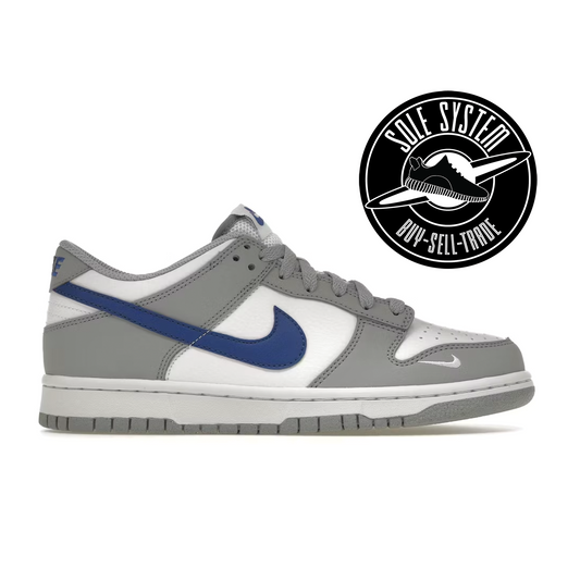 Nike Dunk Low Mini Swoosh Wolf Grey Game Royal (GS)