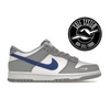 Nike Dunk Low Mini Swoosh Wolf Grey Game Royal (GS)