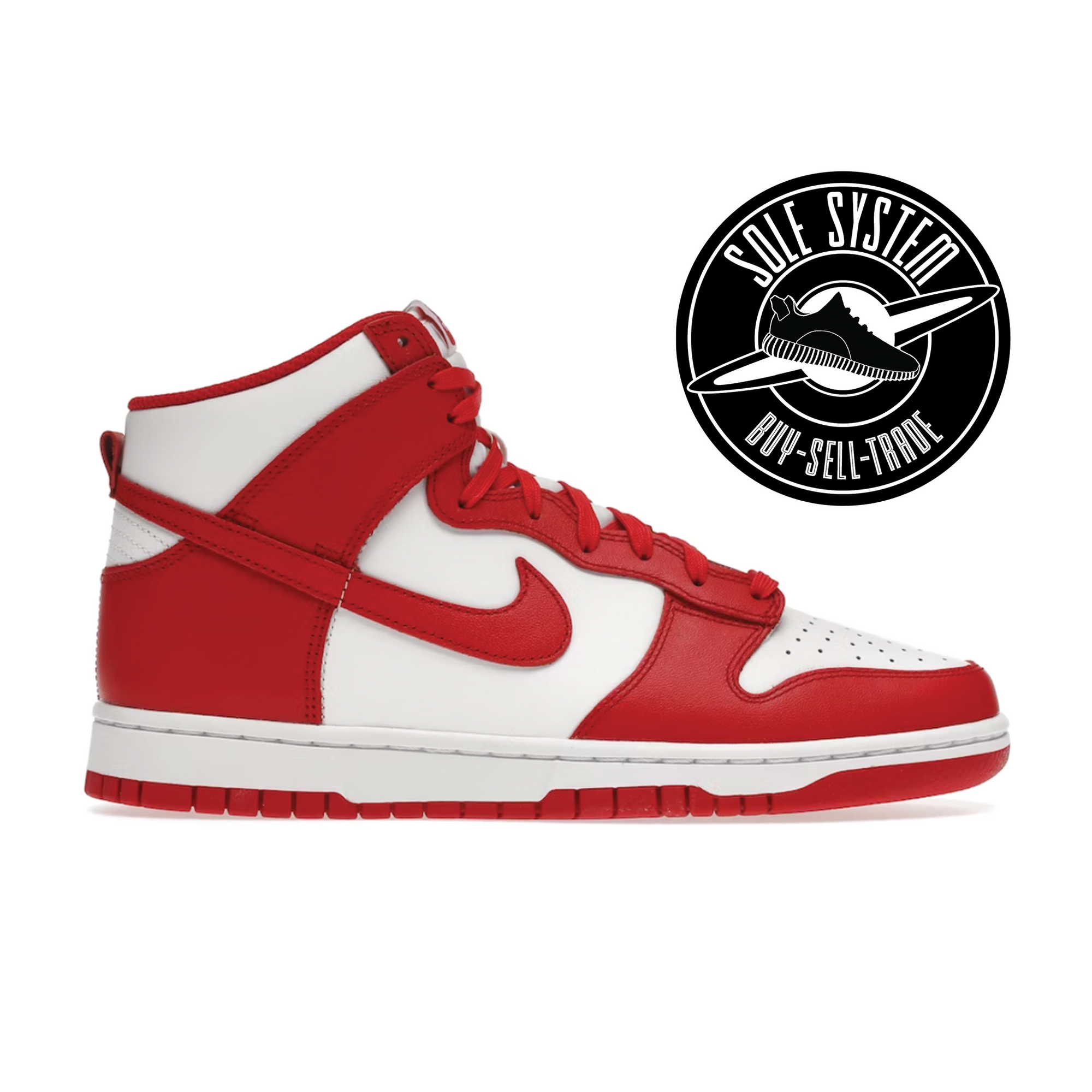 Nike Dunk High Championship White Red - Sole System