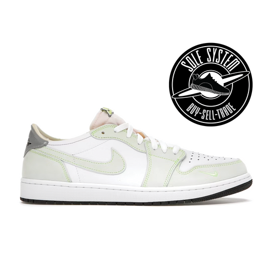 Jordan 1 Retro Low White Ghost Green Black